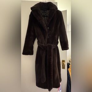 NWOT! Banana Republic Faux Fur Coat